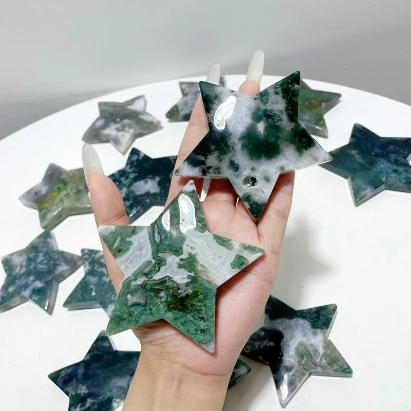 Large Moss Agate Star Wholesale - Image 4