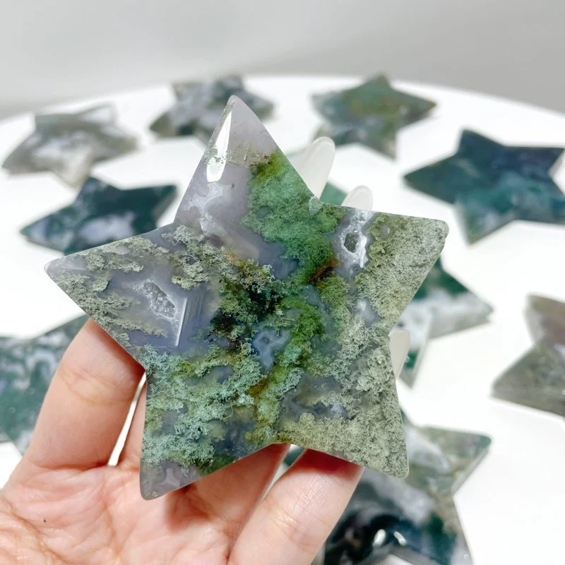 Large Moss Agate Star Wholesale - Image 6