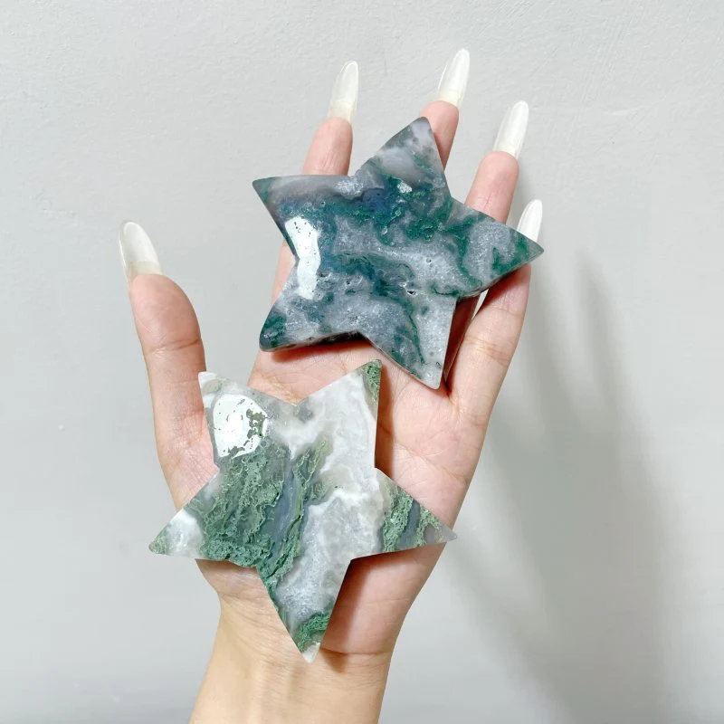 Large Moss Agate Star Wholesale - Image 7