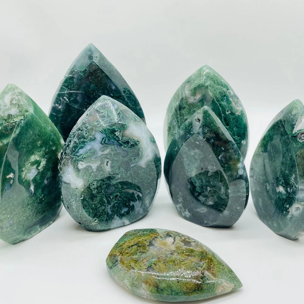 Moss Agate Unique Shape Home Decoration Wholesale - Image 4
