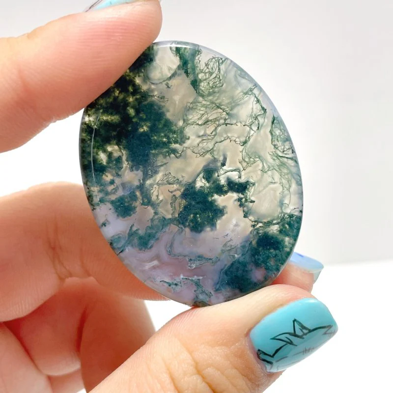 Moss Agate Worry Stone Wholesale - Image 2
