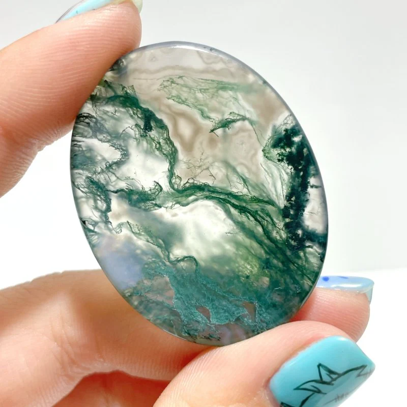 Moss Agate Worry Stone Wholesale - Image 3