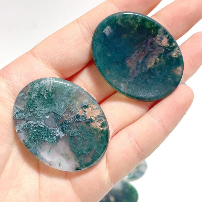 Moss Agate Worry Stone Wholesale - Image 6