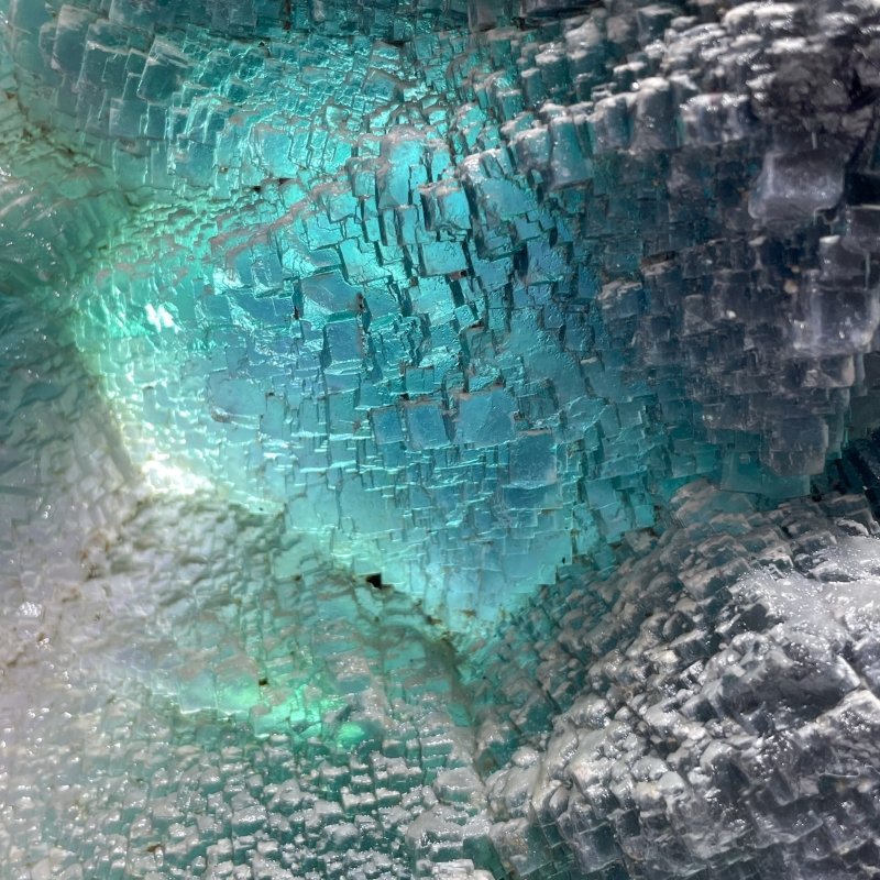 Mountain Shape Large Fluorite Mineral Specimen - Image 3