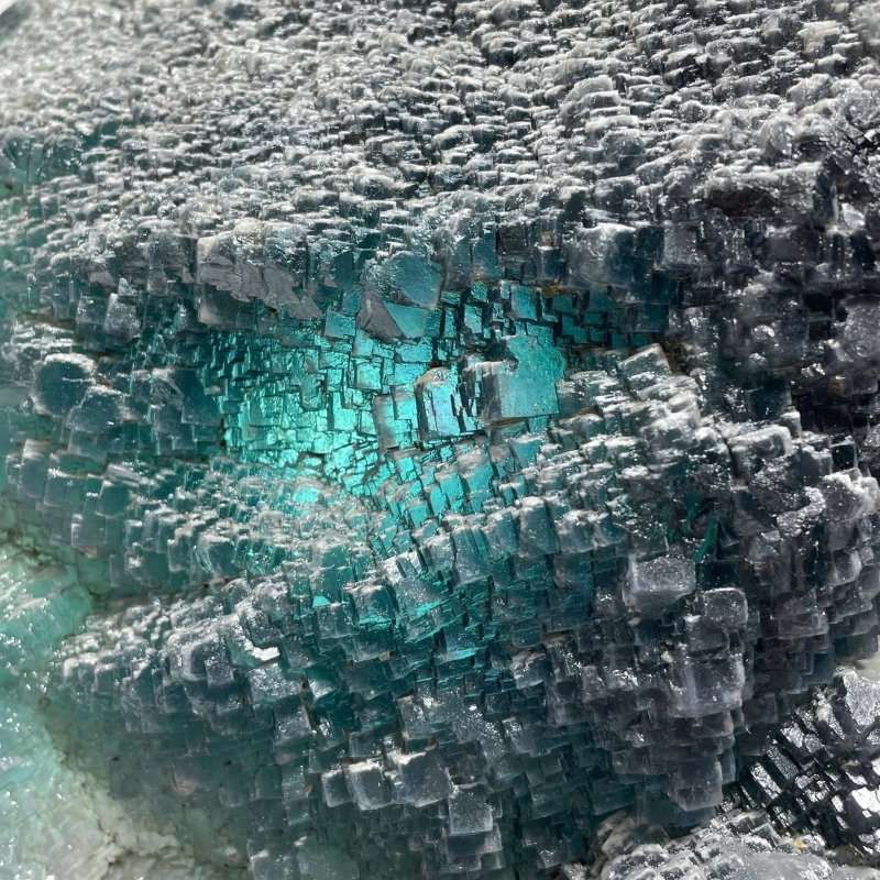 Mountain Shape Large Fluorite Mineral Specimen - Image 4