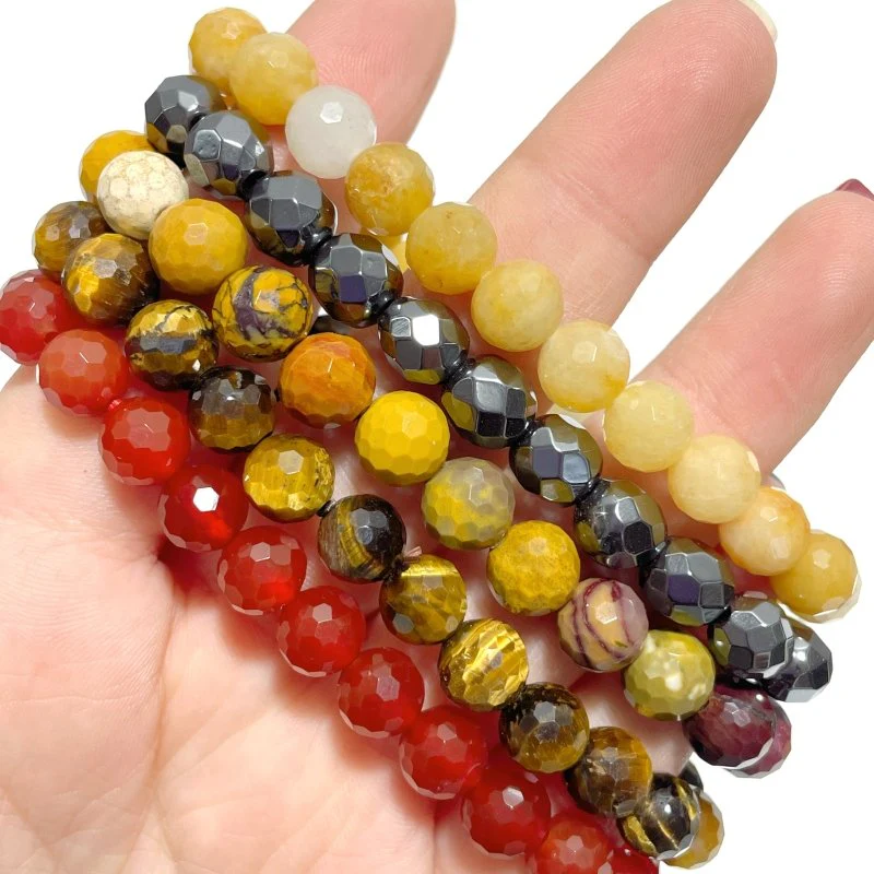 Multi-faceted Bracelets Wholesale Carnelian Tiger Eye Mookaite - Image 11