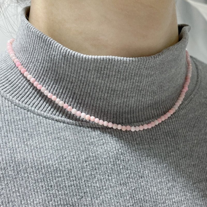 Multi-Faceted Crystal Flash Bead Necklace Garnet Lepidolite Wholesale - Image 10