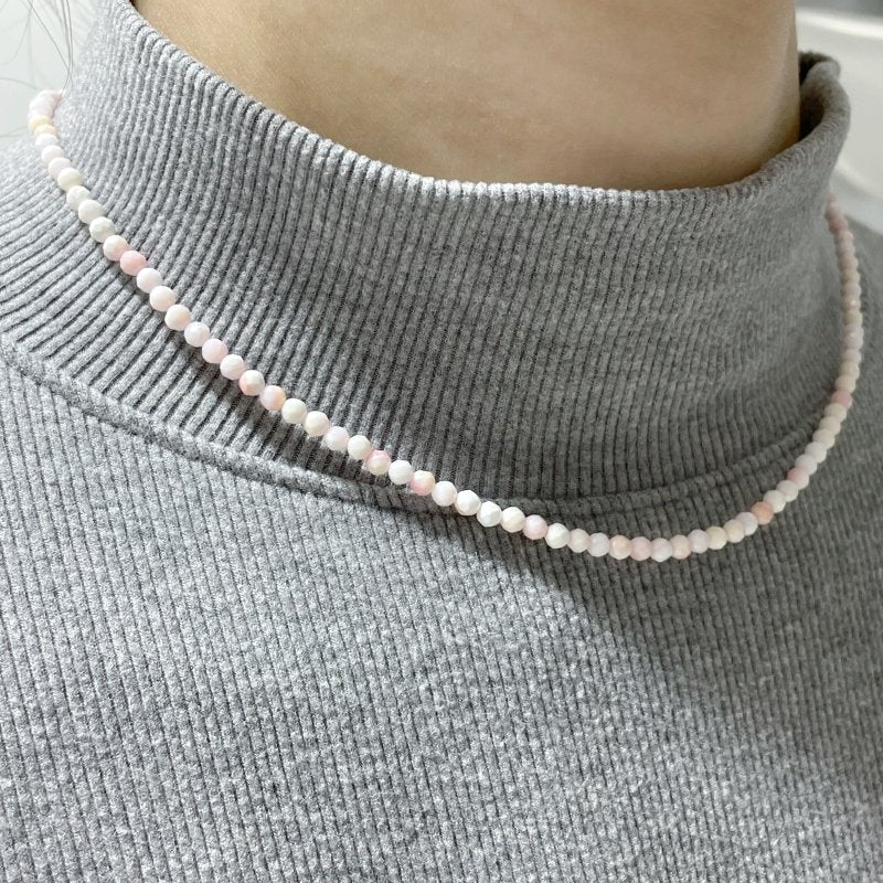 Multi-Faceted Crystal Flash Bead Necklace Garnet Lepidolite Wholesale - Image 9