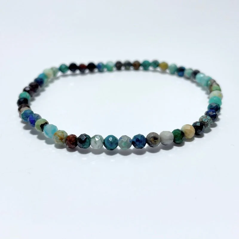 4MM Multi-Faceted Flash Bead Bracelets Wholesale Blue Sodalite Aquamarine Amethyst - Image 4