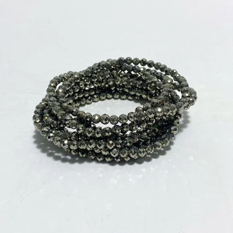 4MM Multi-Faceted Flash Bead Bracelets Wholesale Blue Sodalite Aquamarine Amethyst - Image 9