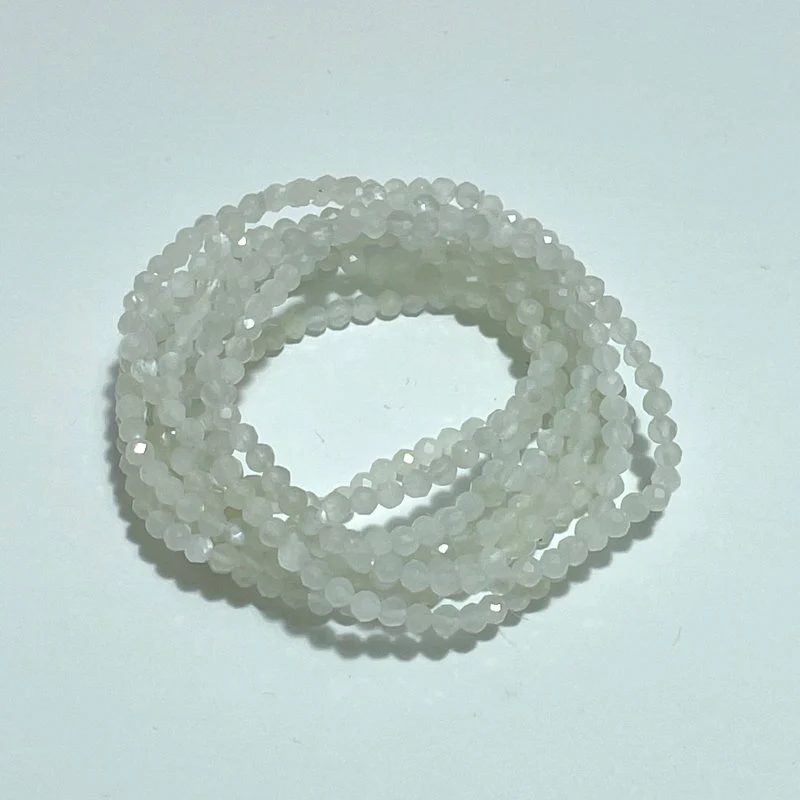 4MM Multi-Faceted Crystal Flash Bead Bracelets Wholesale Malachite Ruby Zoisite Blue Lace Agate - Image 10