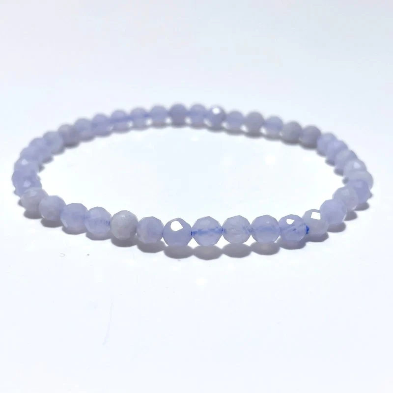 4MM Multi-Faceted Crystal Flash Bead Bracelets Wholesale Malachite Ruby Zoisite Blue Lace Agate - Image 6