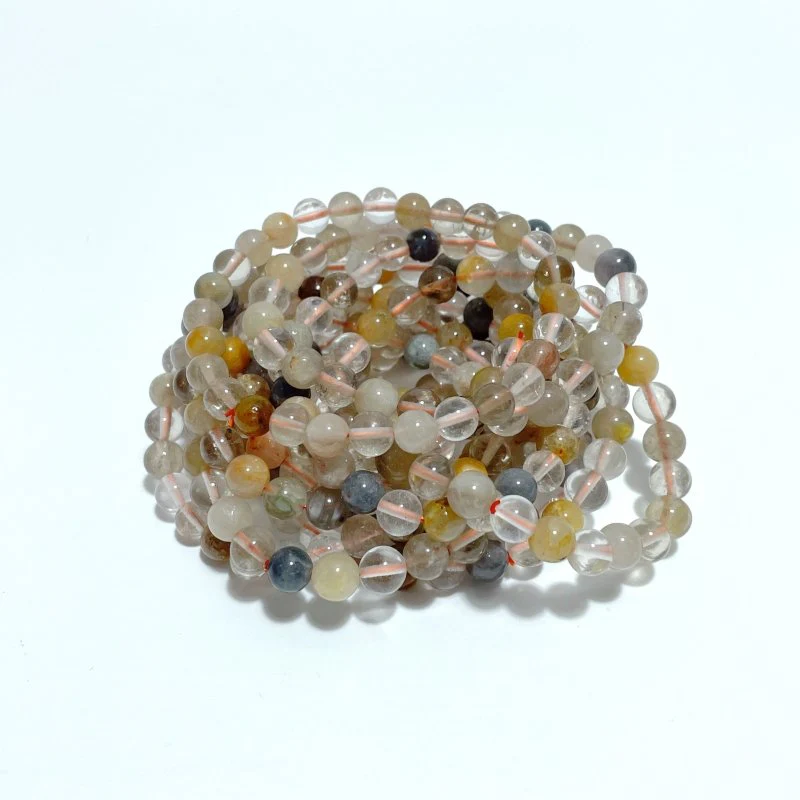 Mixed Color Rutile Quartz Rabbit Hair Garden Quartz Bracelets Wholesale - Image 2