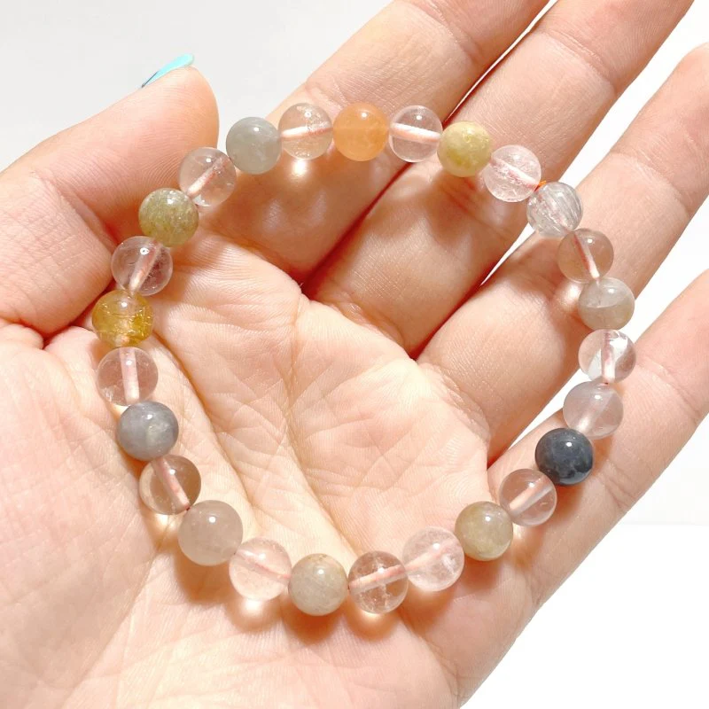 Mixed Color Rutile Quartz Rabbit Hair Garden Quartz Bracelets Wholesale - Image 4