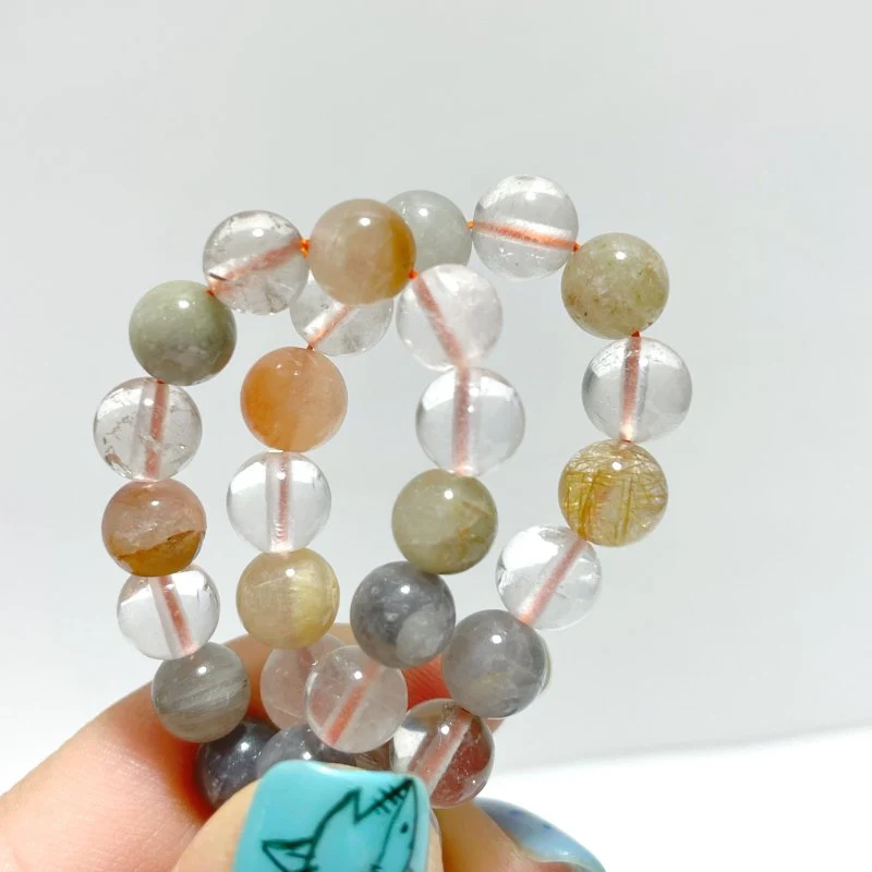 Mixed Color Rutile Quartz Rabbit Hair Garden Quartz Bracelets Wholesale - Image 5