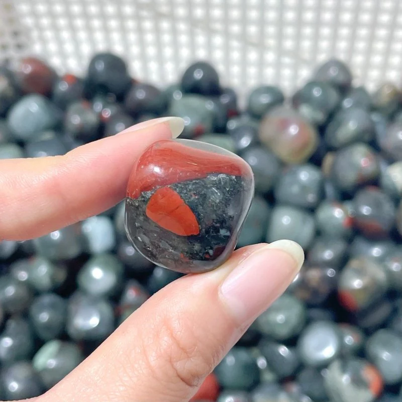 Natural Africa Blood Stone Tumbled Wholesale - Image 3