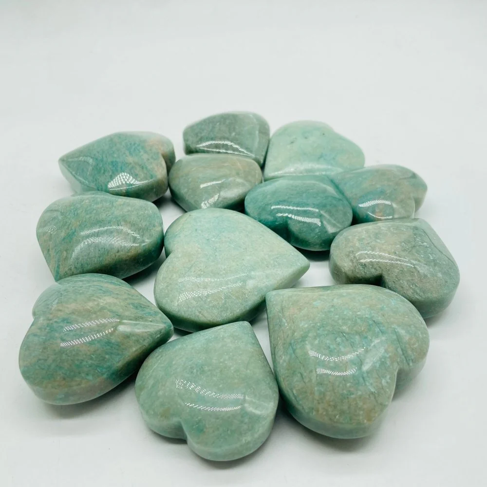 Natural Amazonite Heart Wholesale - Image 4