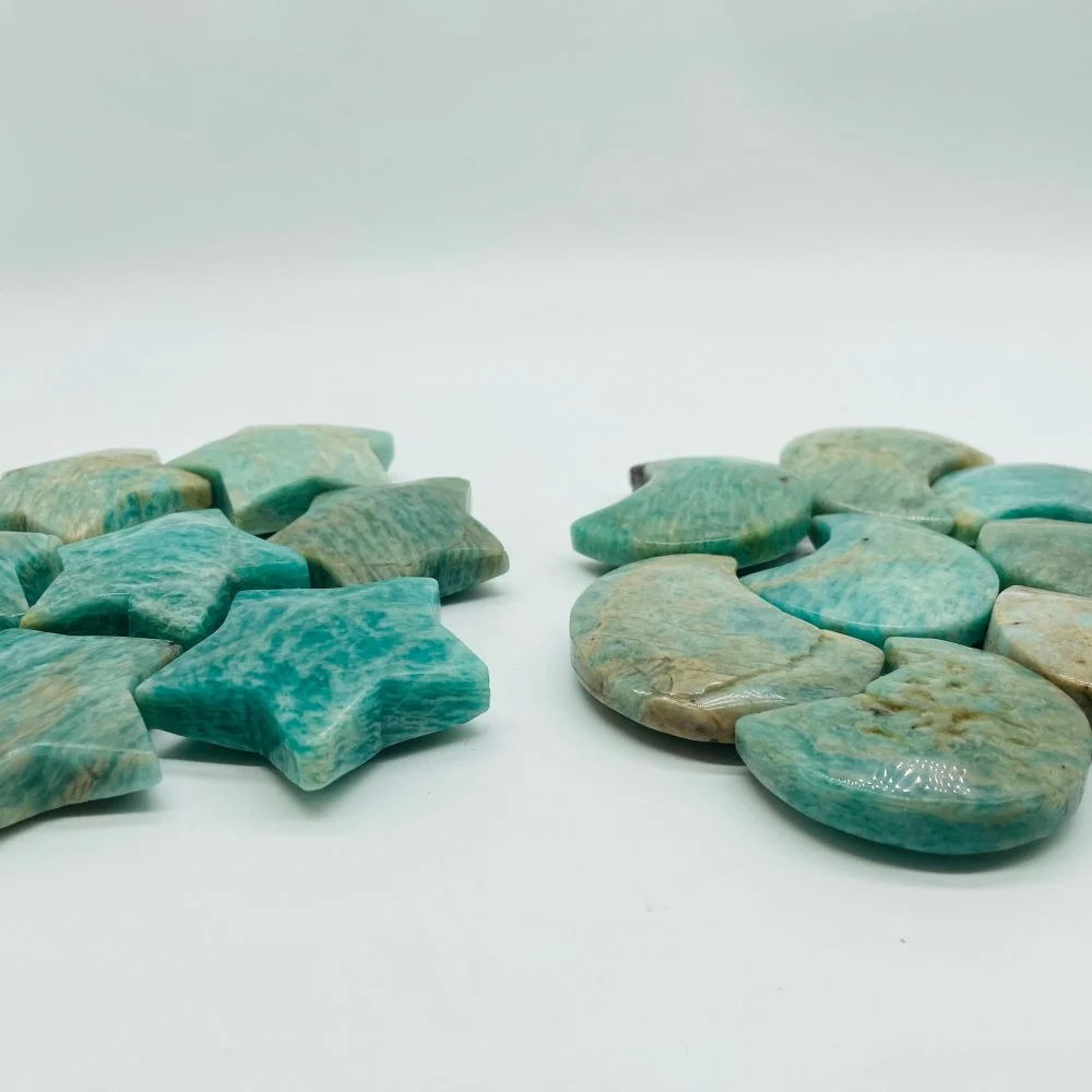Natural Amazonite Star Moon Closeout - Image 4
