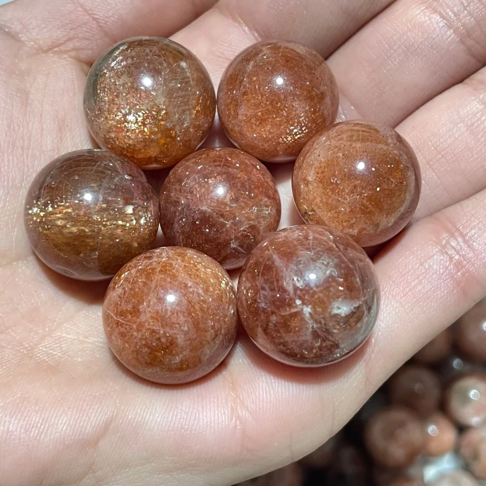 Beautiful High Quality Sunstone Spheres Wholesale - Image 2