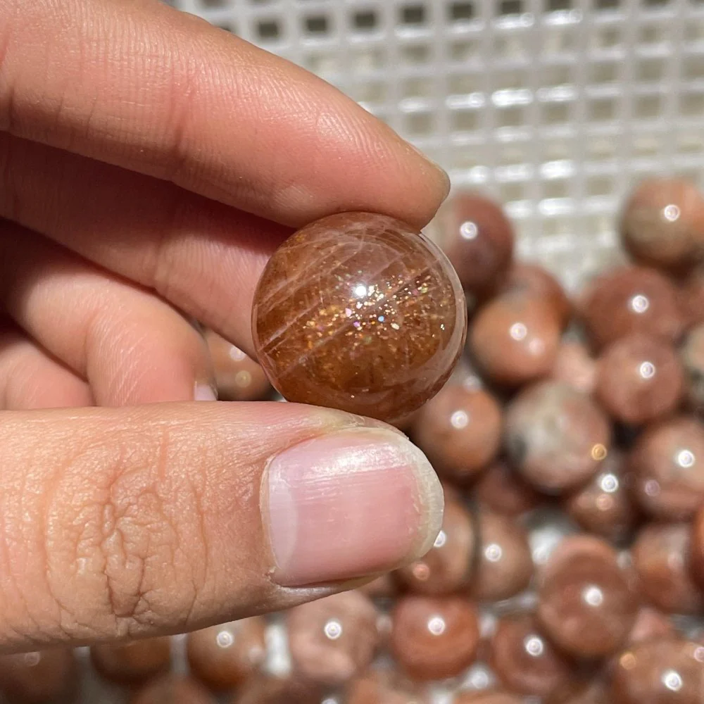Beautiful High Quality Sunstone Spheres Wholesale - Image 5