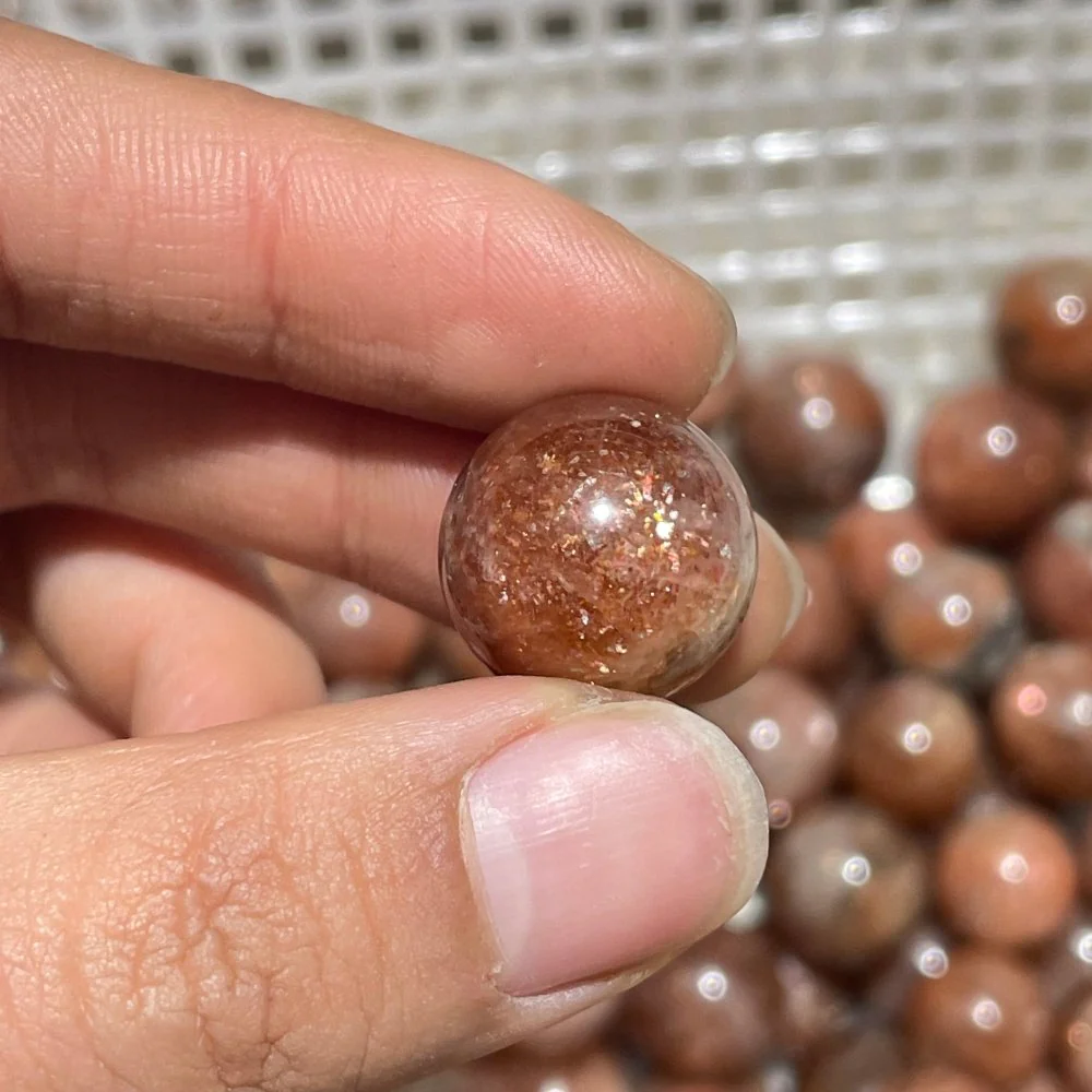 Beautiful High Quality Sunstone Spheres Wholesale - Image 6