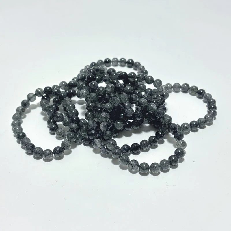 Natural Black Mica Biotite Quartz Bracelet Wholesale