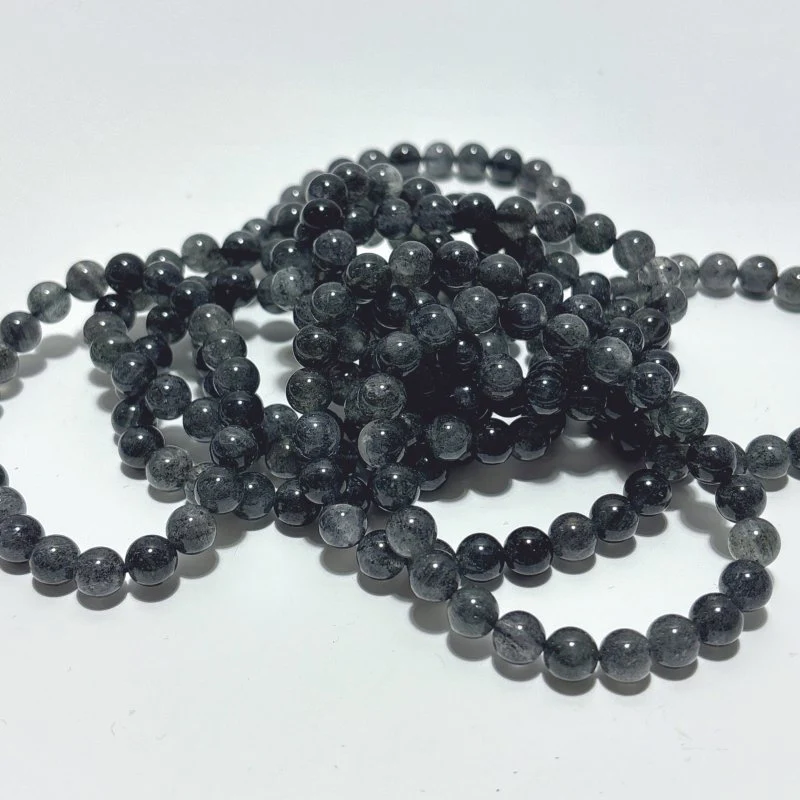 Natural Black Mica Biotite Quartz Bracelet Wholesale - Image 2