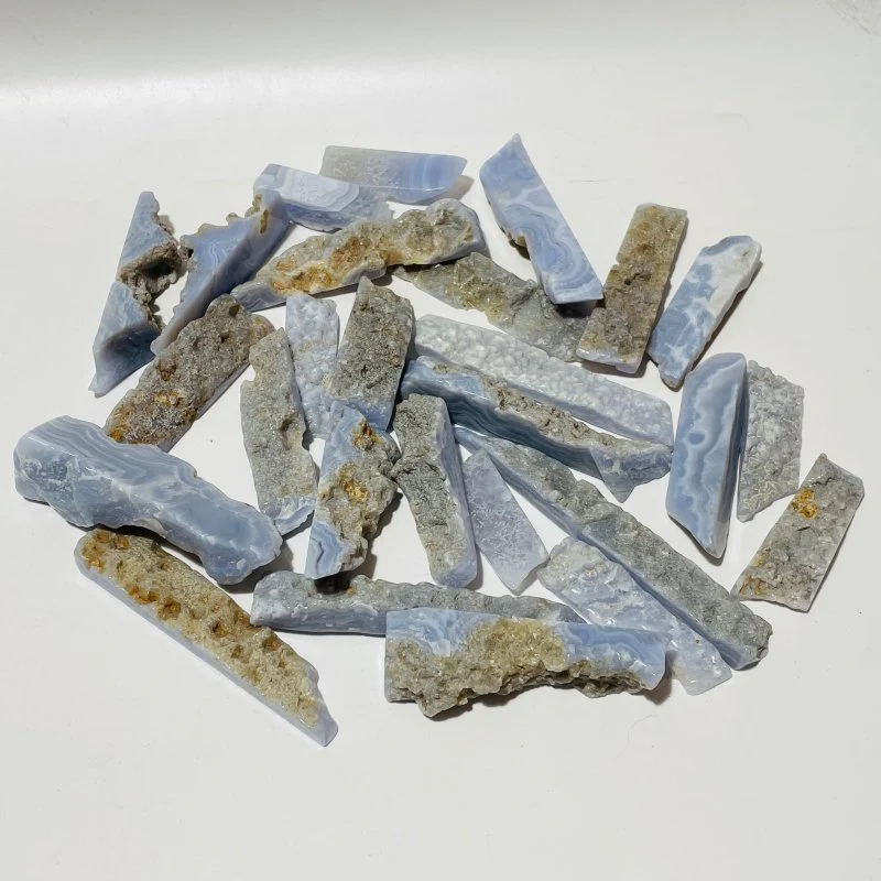 Natural Blue Lace Agate Leftover Chips Wholesale Clearance - Image 2
