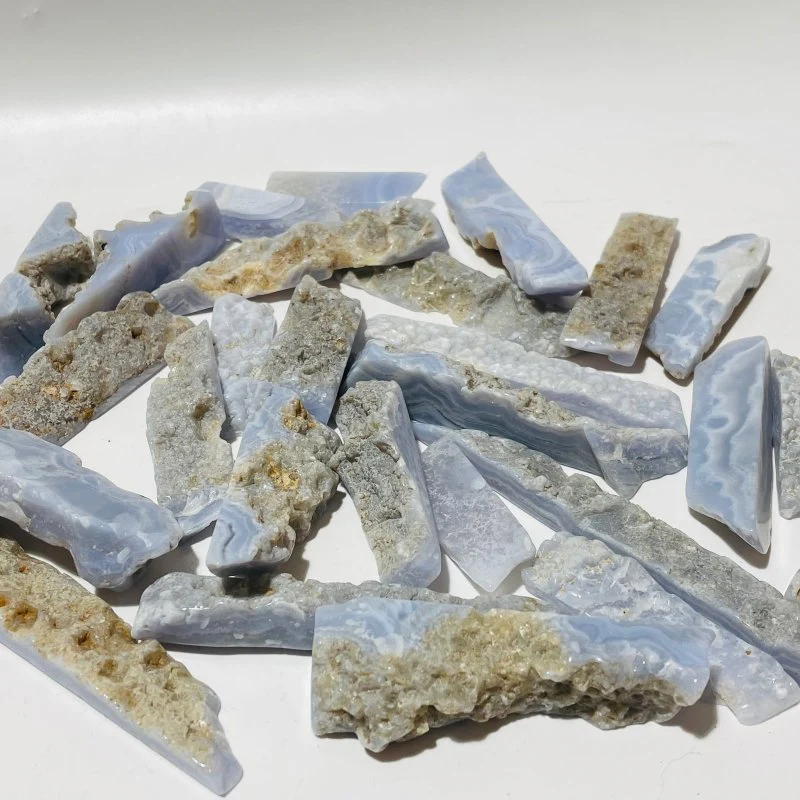 Natural Blue Lace Agate Leftover Chips Wholesale Clearance - Image 3