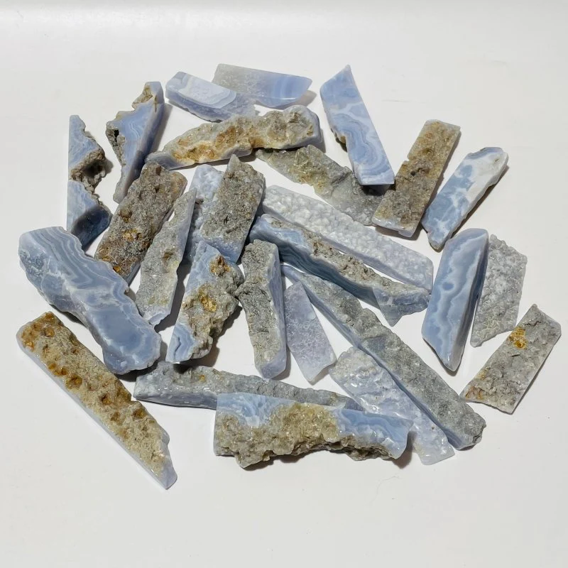Natural Blue Lace Agate Leftover Chips Wholesale Clearance - Image 4