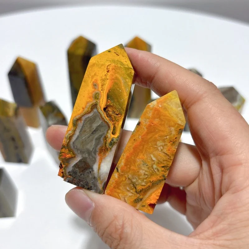 Natural Bumble Bee Stone Jasper Tower Point Wholesale - Image 6