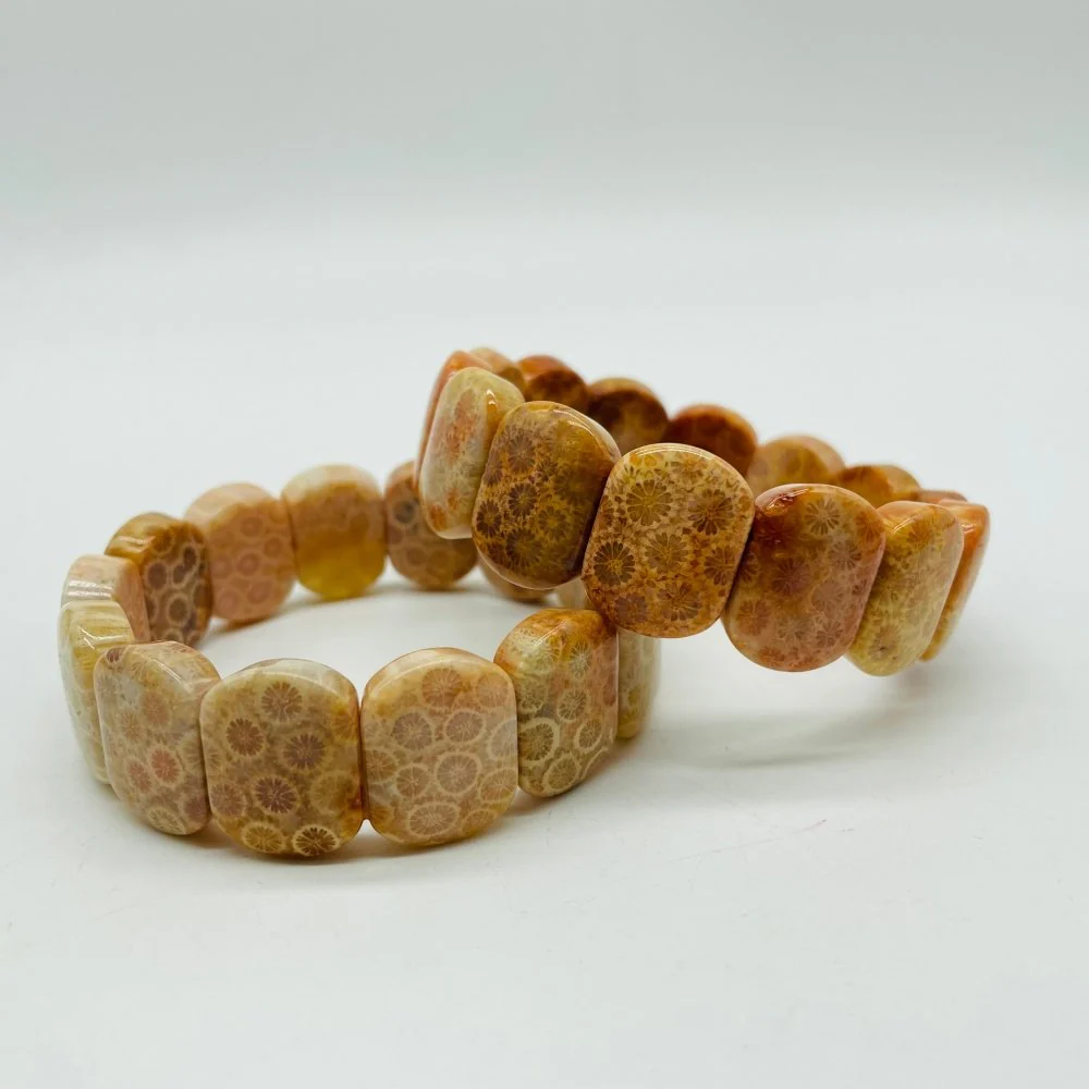 Natural Coral Jade Crystal Bracelet Wholesale - Image 3