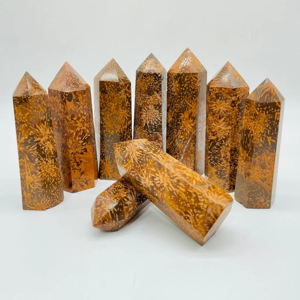 Natural Flower Stone(Chinese name) Points Wholesale - Image 3