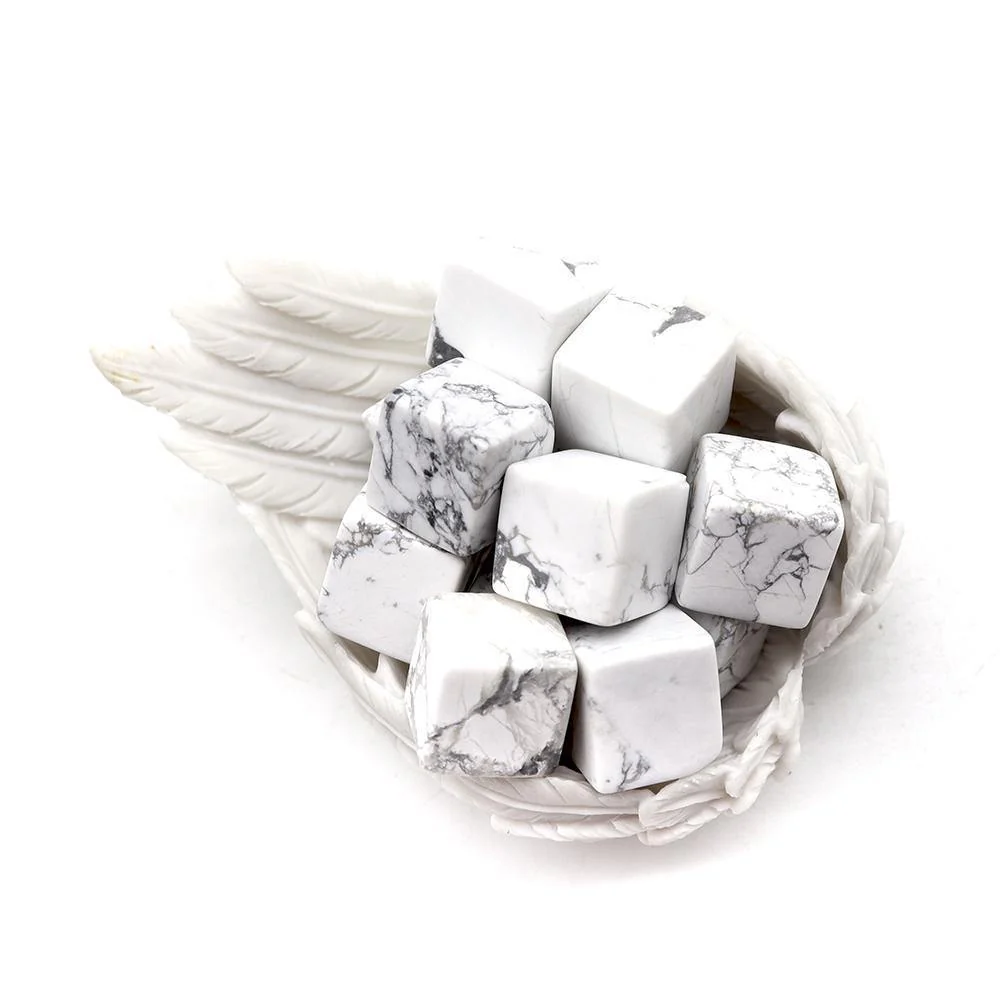 Natural Howlite Cube Wholesale - Image 3