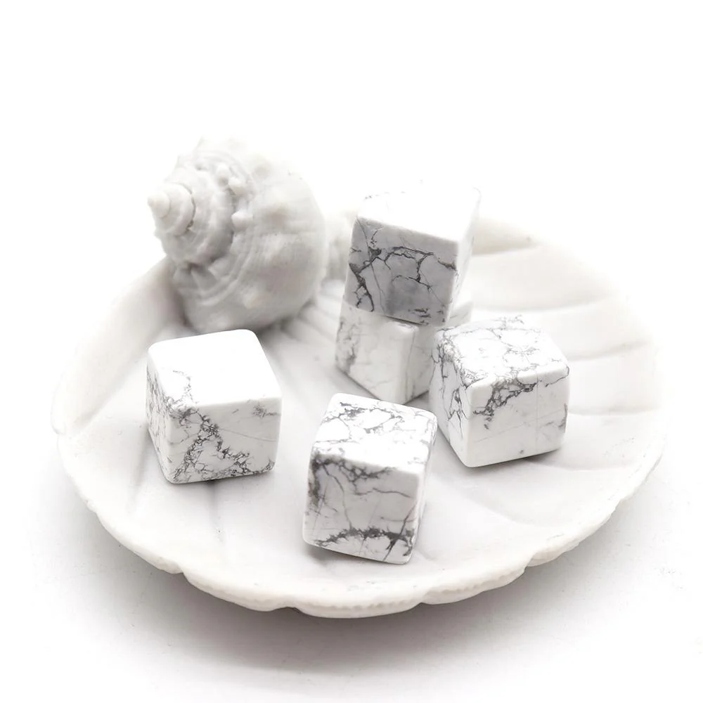 Natural Howlite Cube Wholesale - Image 4