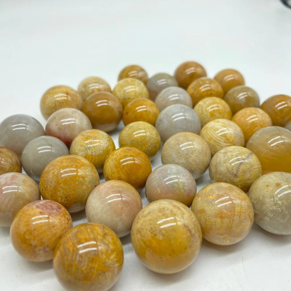 Natural Jade Coral Sphere Ball Wholesale - Image 3