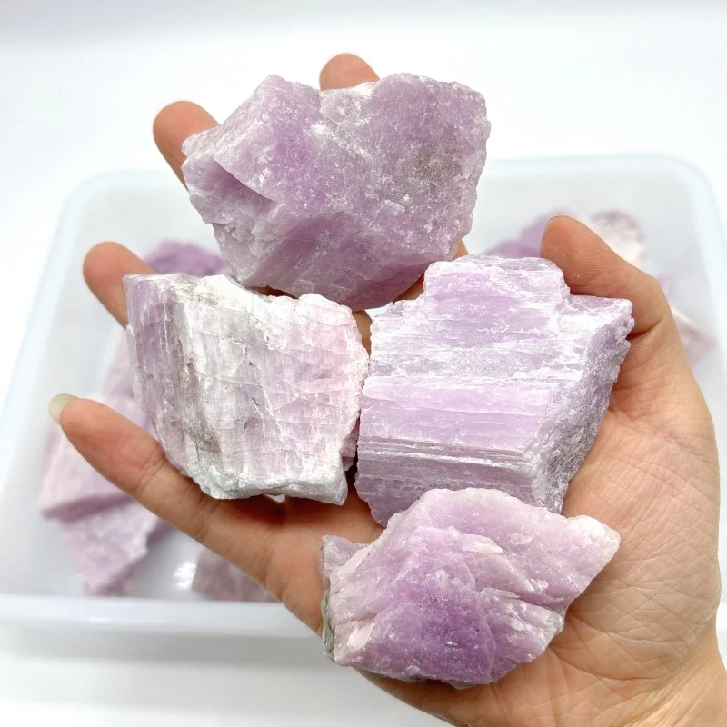 Natural Kunzite Purple Spodumene Raw Stone wholesale - Image 3
