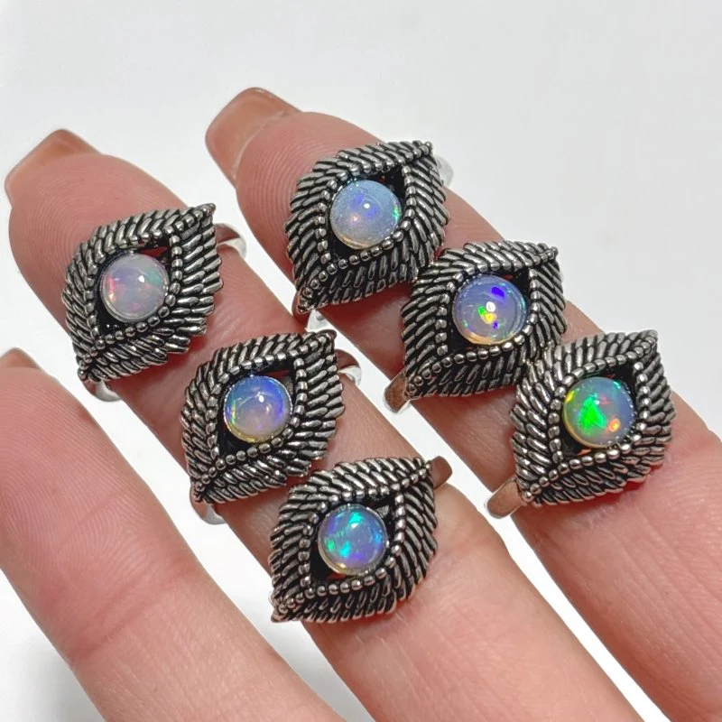 Natural Opal Ring Eye Shape Wholesale - Image 2