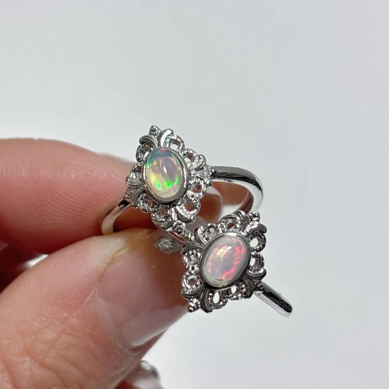 Natural Opal Flower Ring Wholesale