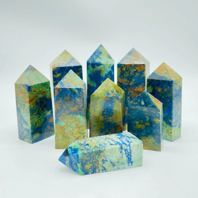 Natural Phoenix Pine Four-Sided Stone Tower Points Wholesale