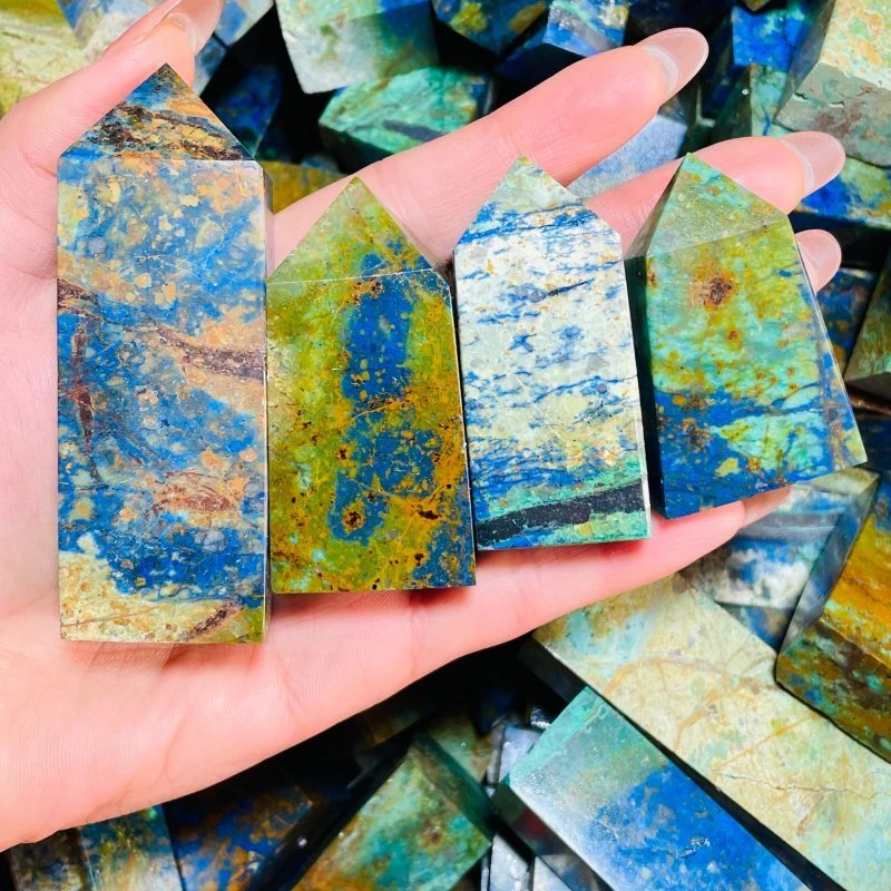 Natural Phoenix Pine Four-Sided Stone Tower Points Wholesale - Image 2