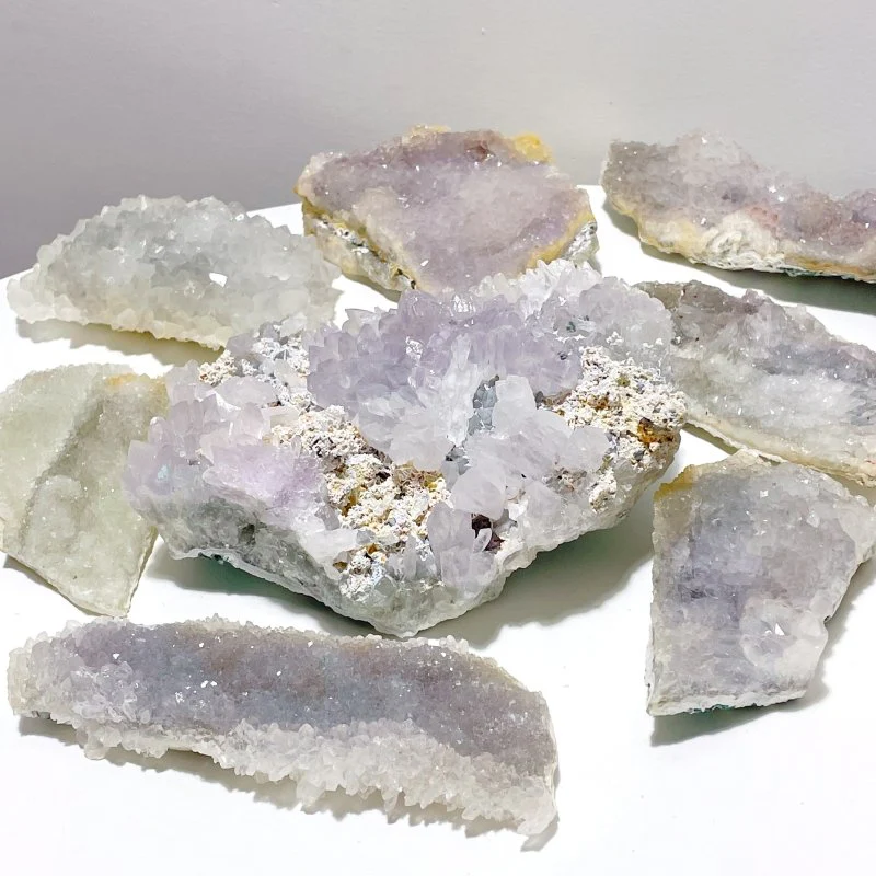 10 Pieces Natural Quartz Crystal Raw Cluster