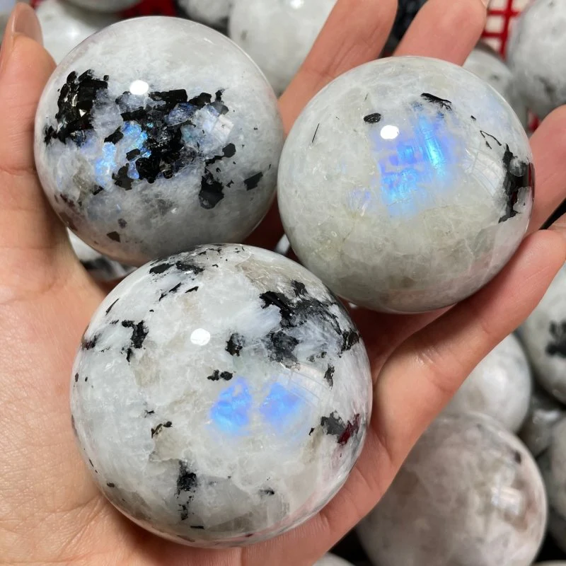 Natural Rainbow Moonstone Spheres Wholesale - Image 2