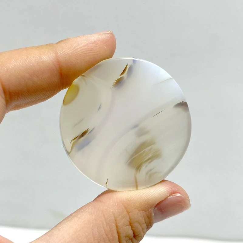 12 Pieces Natural Rare Scenic Dendritic Agate Cabochon - Image 4