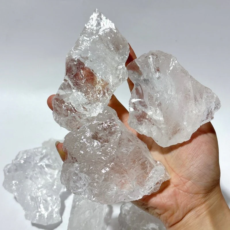 Natural Raw Clear Quartz Crystal Rough Stone Wholesale - Image 5