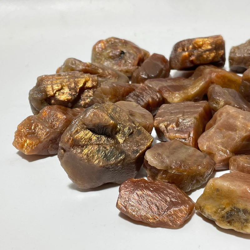 Natural Raw Sunstone Mesh Spark Rough Sunstone Wholesale - Image 2