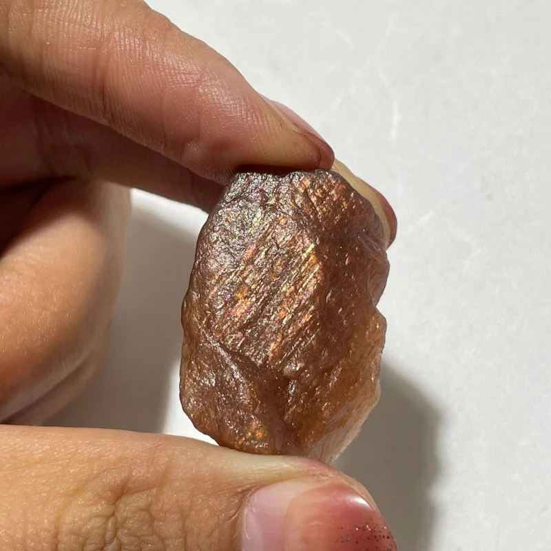 Natural Raw Sunstone Mesh Spark Rough Sunstone Wholesale - Image 6