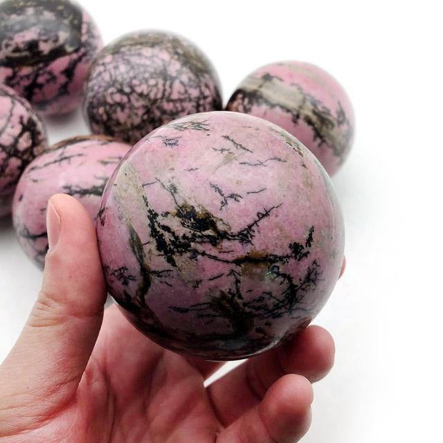 Natural Rhodonite Spheres Ball wholesale - Image 5