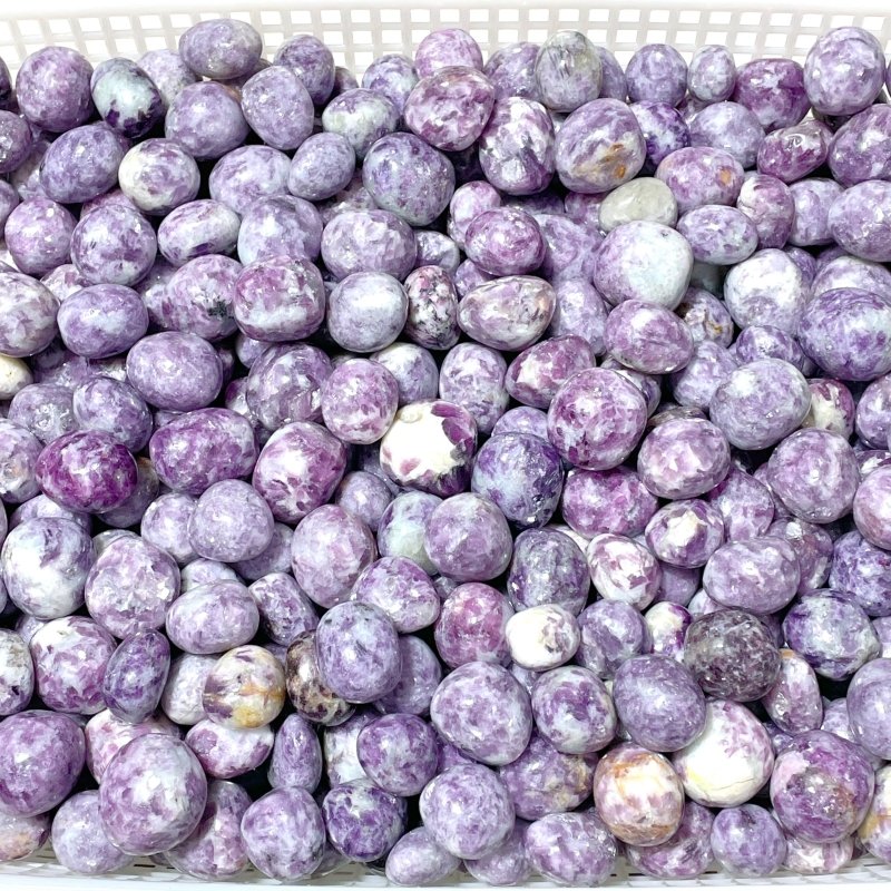 Natural Spark Lepidolite Tumbled Wholesale