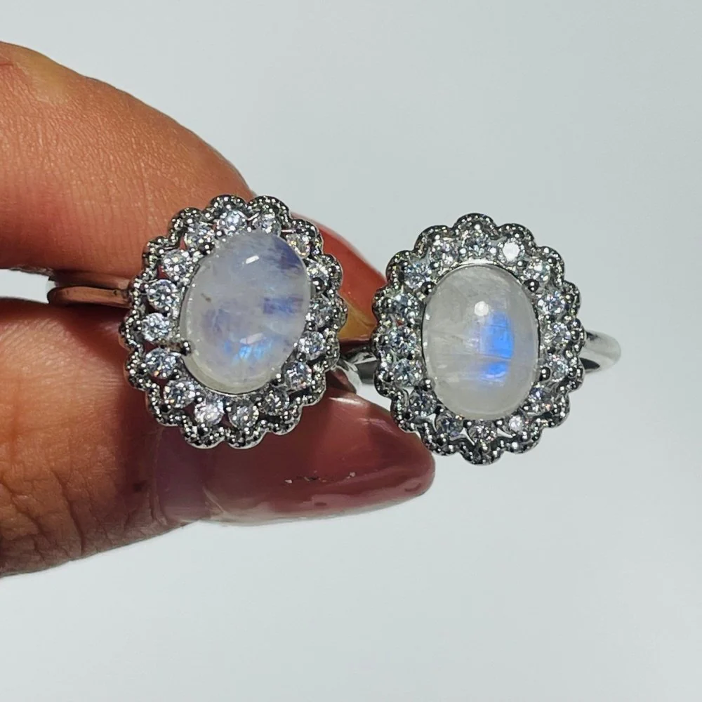 Natural Sri Lanka Moonstone Ring Wholesale - Image 2
